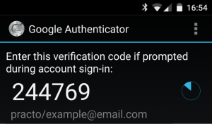 6-digit verification token